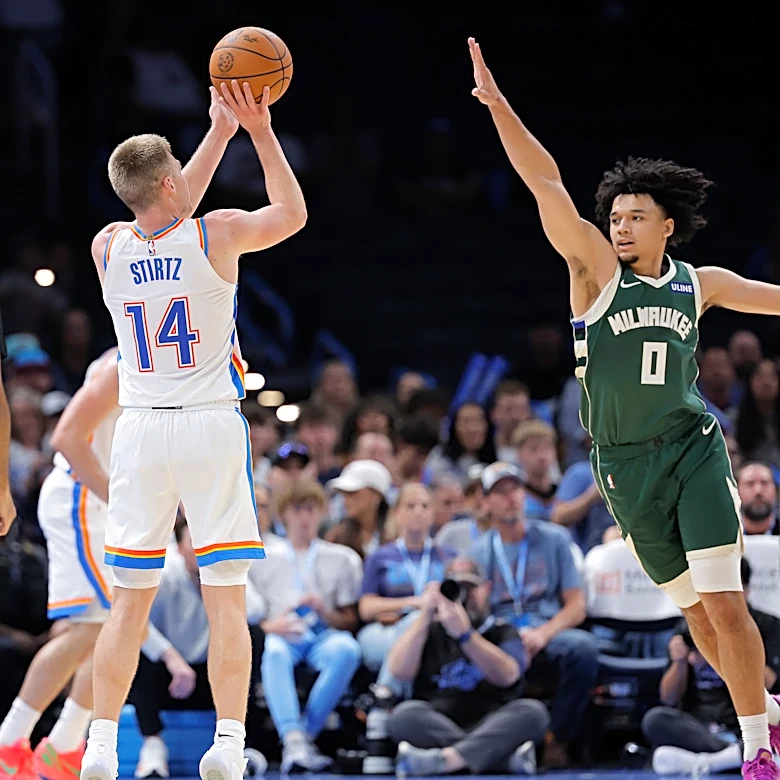 Bennett Stirtz has sizzling 2nd half in OKC's preseason loss to Bucks