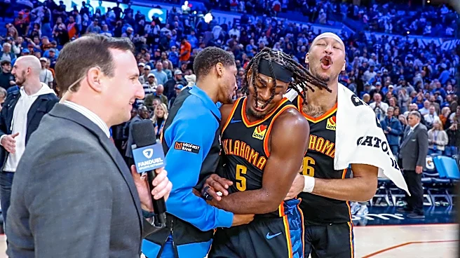 Lu Dort, Aaron Wiggins have mini-reunion with OKC coaching staff after preseason game