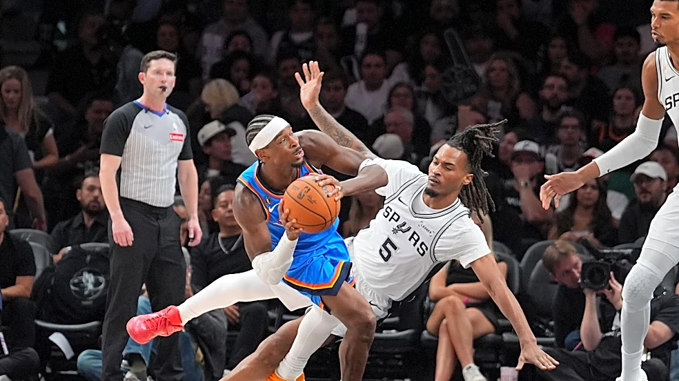 Stephon Castle hopes to avoid falling for Shai Gilgeous-Alexander's foul-drawing