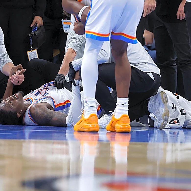 Jalen Williams sustains gruesome-looking leg injury in OKC's win over Clippers