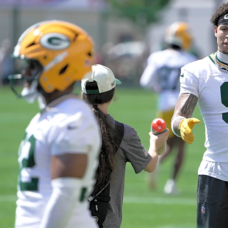 Packers post highlight of Christian Watson's TD catch during opening practice