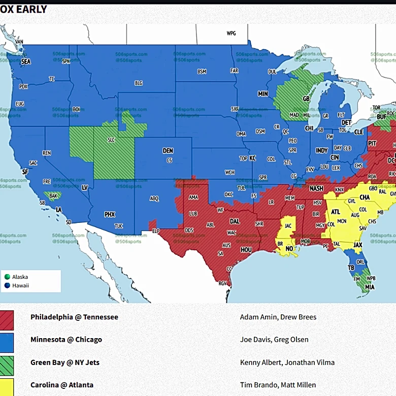 Will you get Packers vs. Jets in your TV viewing market?