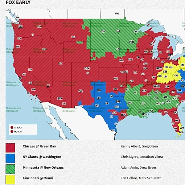 Will you get Packers vs. Bears in your TV viewing market?