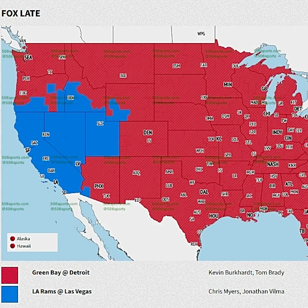 What channel is Packers vs. Lions on today? Time, TV schedule to watch Week 7 game