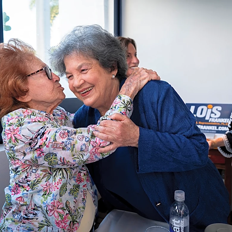 Frankel celebrates twice: Democratic primary win, Mom's 101st birthday