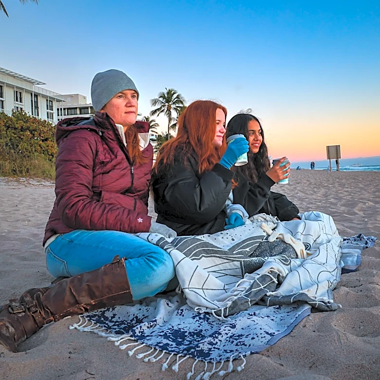 The first cold front of the fall season has arrived in Palm Beach County