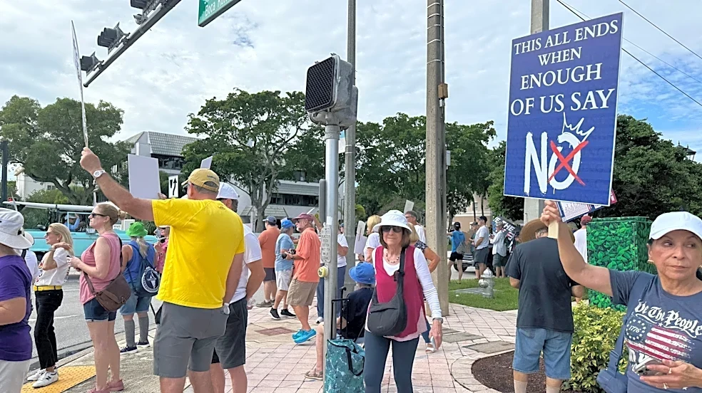 Hundreds join 'No Kings' rallies to target Trump, urge voting Nov. 3