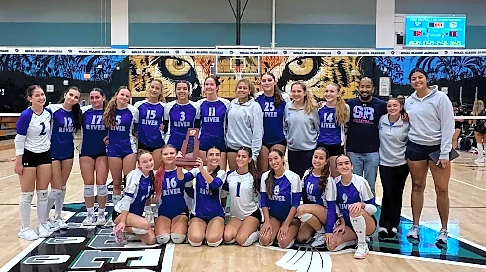Spanish River rides back-to-back upsets to volleyball district title