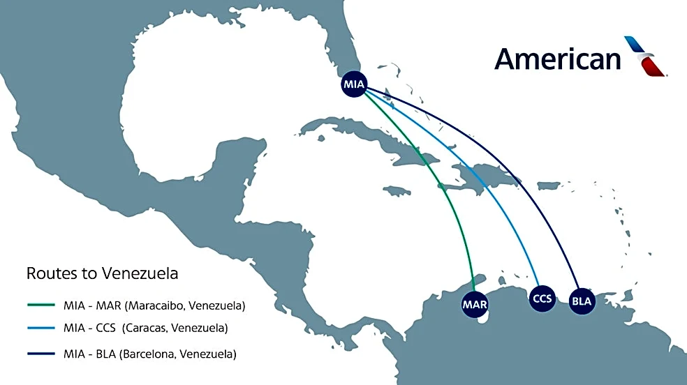 American Airlines adds Florida-Venezuela flight. When, where it flies