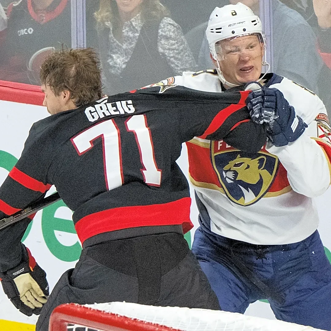 Brady Tkachuk's fight-filled return to Ottawa leaves brother with fine