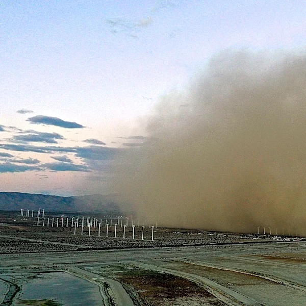Dust storm warning issued for large section of Coachella Valley