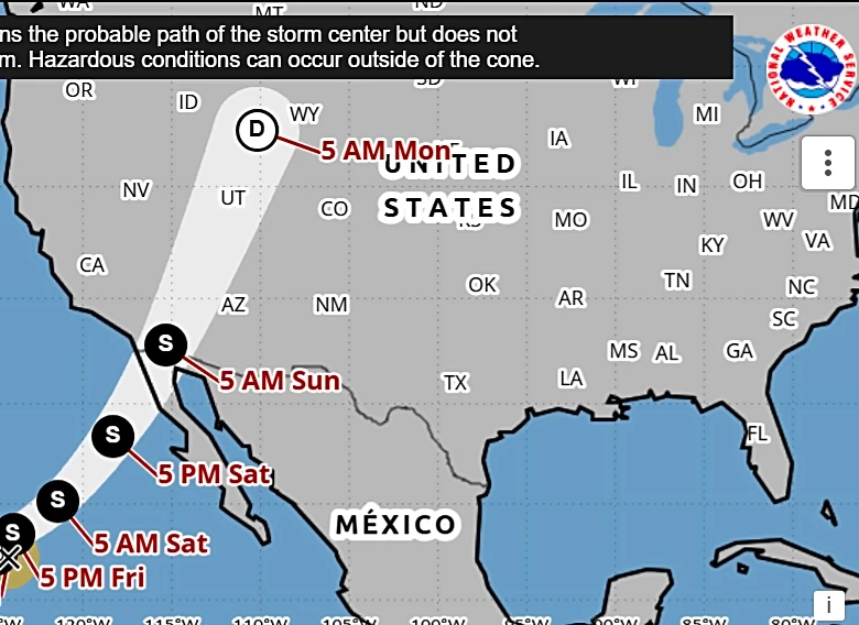 Remnants of Hurricane Rachel may bring rain to Palm Springs area