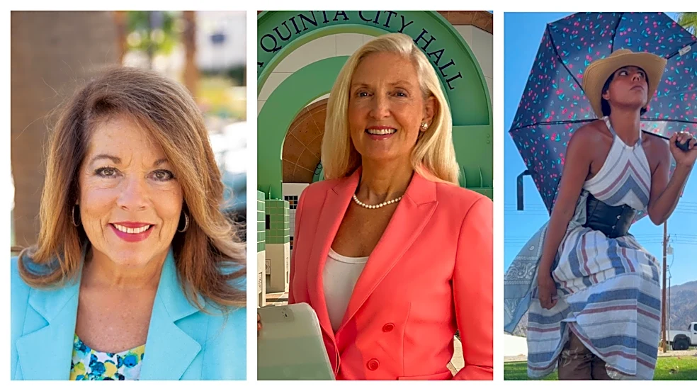 Who is running against longtime La Quinta Mayor Linda Evans?