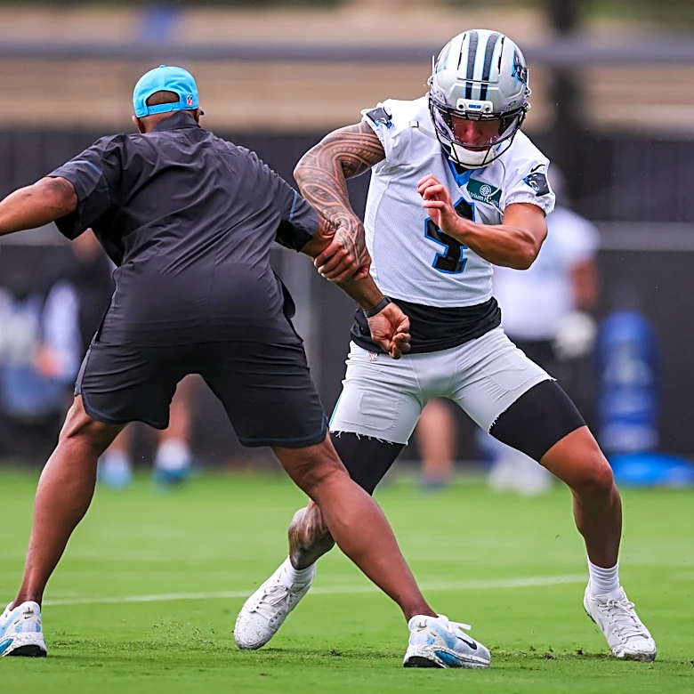 Panthers HC Dave Canales is asked about increasing WR Tetairoa McMillan's slot usage