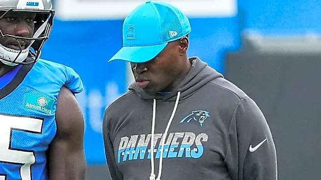 Panthers HC Dave Canales is asked about DC Ejiro Evero's scheme, personnel