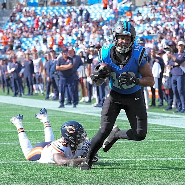 Panthers WR Jalen Coker in boot after sustaining ankle injury in Week 1