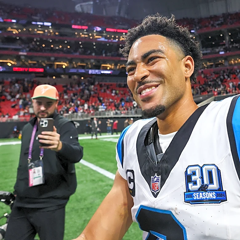 Panthers QB Bryce Young is asked why he thinks he's so dominant in Atlanta