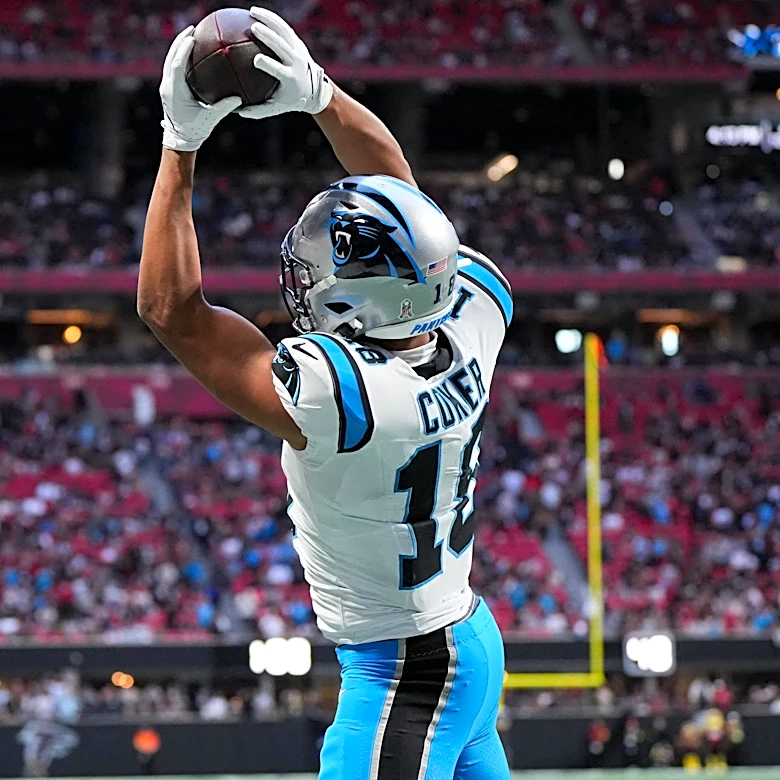 Is Jalen Coker playing today? Week 2 updates for the Panthers WR