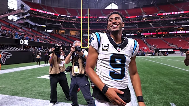 Panthers QB Bryce Young is asked about his continued dominance in Atlanta