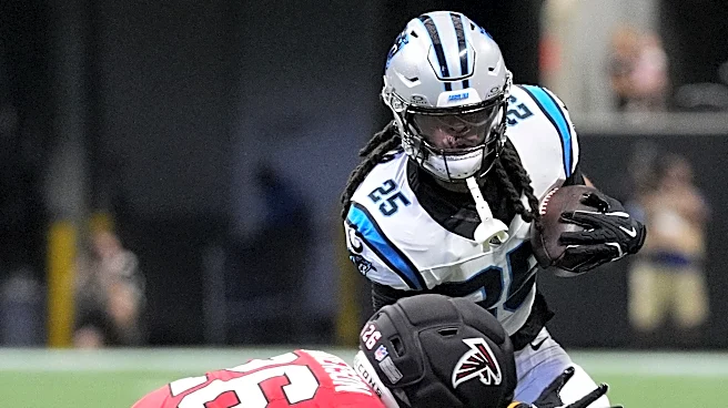 Panthers HC Dave Canales is asked if he's concerned about RB Jonathon Brooks' latest injury