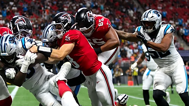 Panthers defender explains his bizarre end-zone elbow drop from Week 2 win over Falcons
