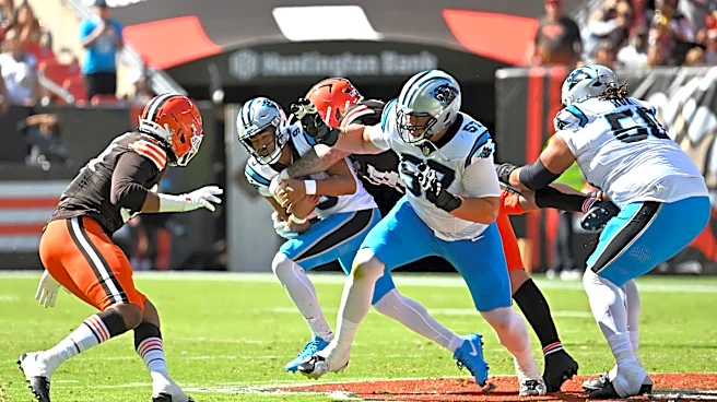 Panthers HC Dave Canales comments on OL struggles in loss to Browns