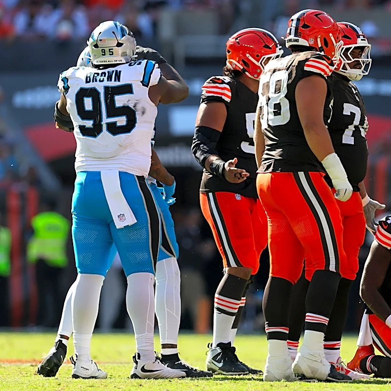 Panthers OLB Jaelan Phillips questions if Deshaun Watson flopped on controversial penalty