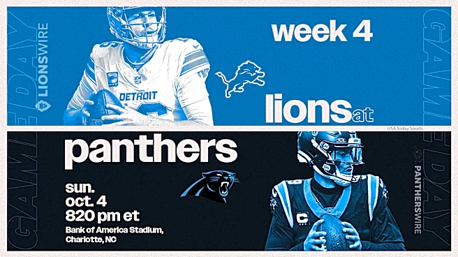 What TV channel is Panthers vs. Lions on today? Time, TV schedule, odds for Week 4