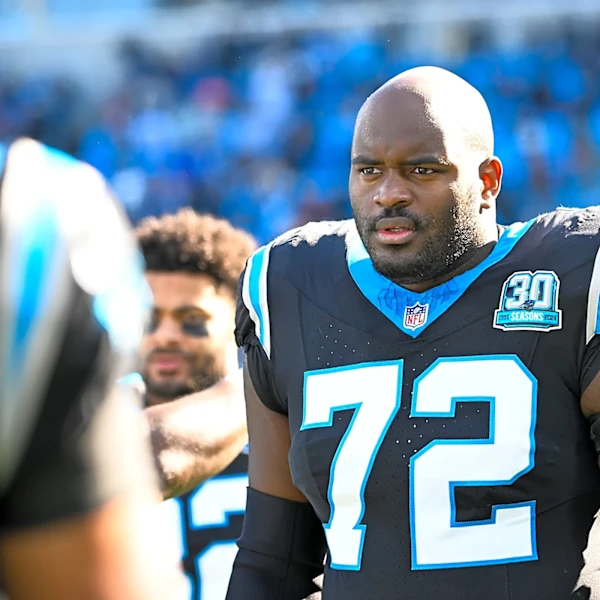 Panthers HC Dave Canales is asked if returning players will suit up in Week 6 vs. Eagles
