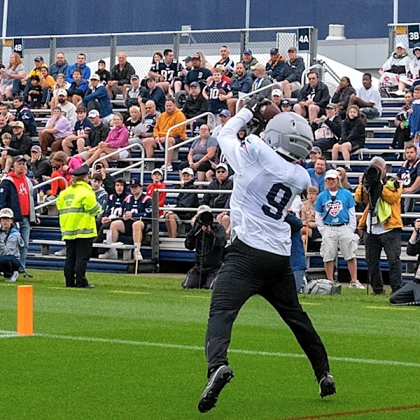 Kayshon Boutte addresses Patriots trade rumors: 'I'm here today'
