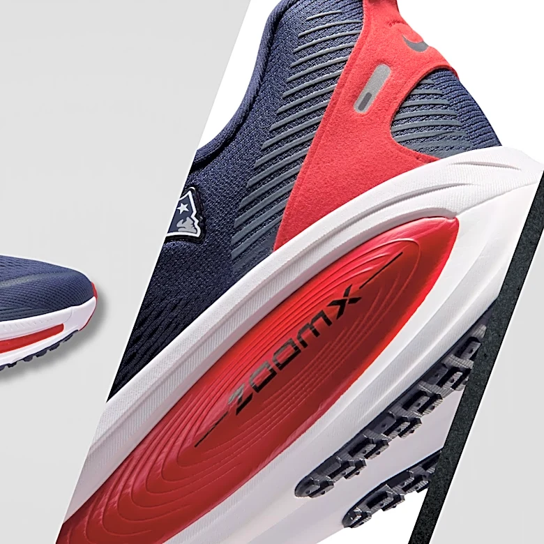 New England Patriots Nike Vomero 18 running shoes just dropped, how to buy