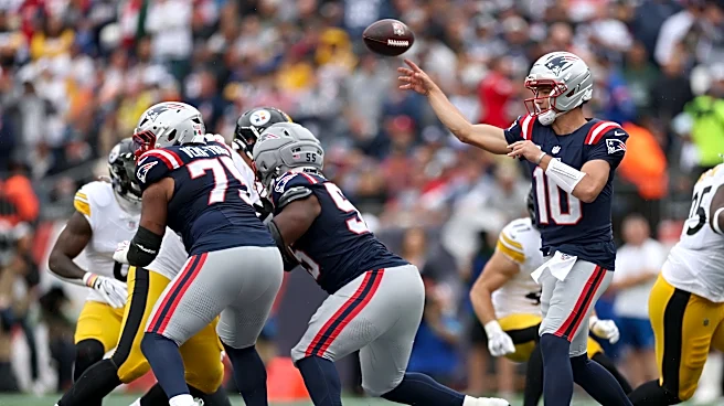 Drake Maye has hilarious joke about Patriots' '70-year-old' OL duo