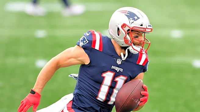 Patriots WR Efton Chism and Julian Edelman point to obvious comparison