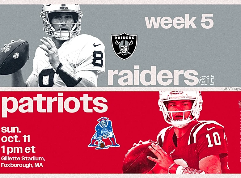 What TV channel is Patriots vs. Raiders on today? Time, schedule