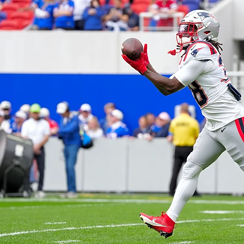 Is Patriots RB Rhamondre Stevenson playing today?