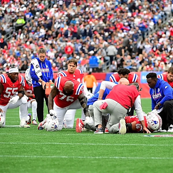 Patriots get bad news on OL Will Campbell's concerning knee injury