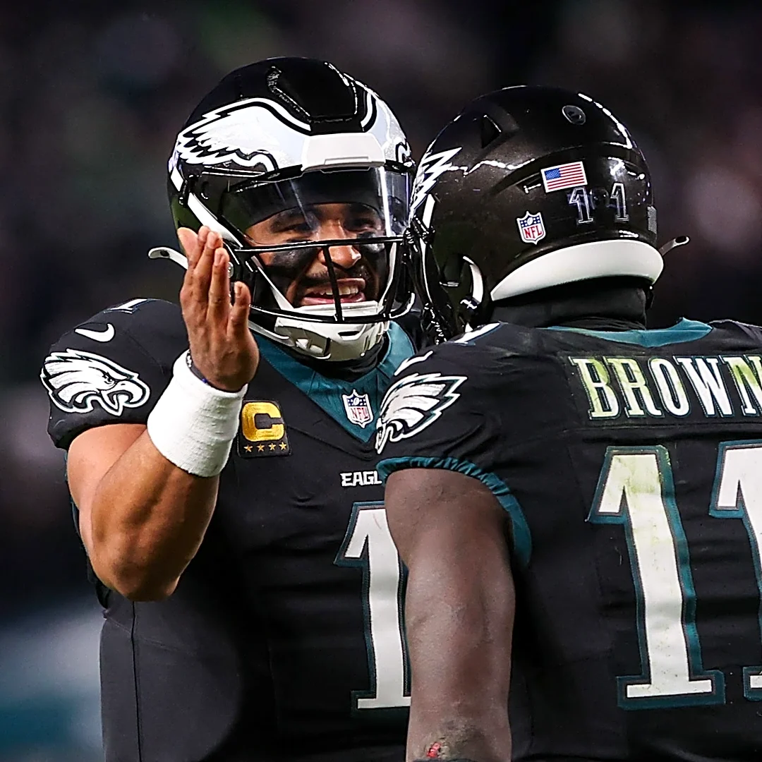 A.J. Brown breaks silence on Jalen Hurts' health situation