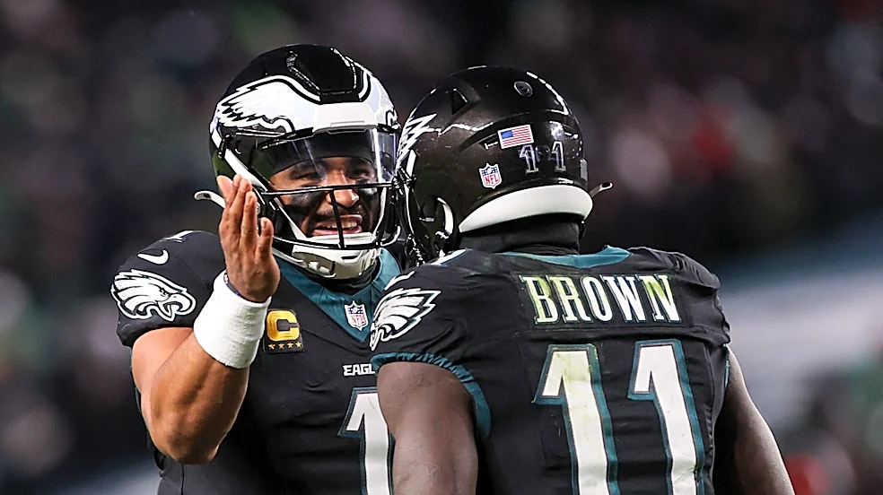 A.J. Brown breaks silence on Jalen Hurts' health situation