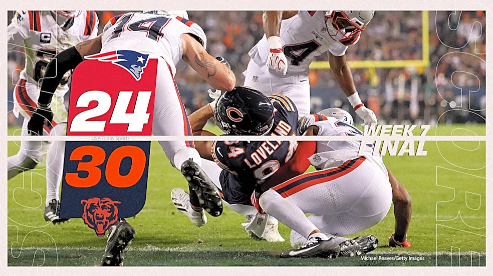 Instant analysis of Bears ending Patriots' three-game win streak