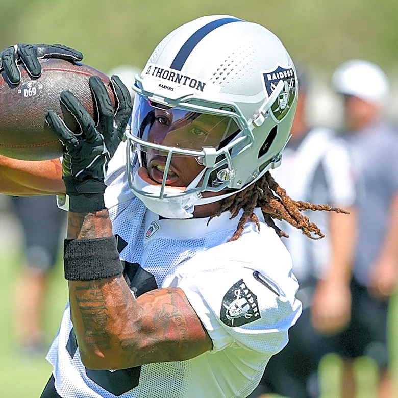 Raiders 2nd-year WR reports with rookies hoping to get jump on development