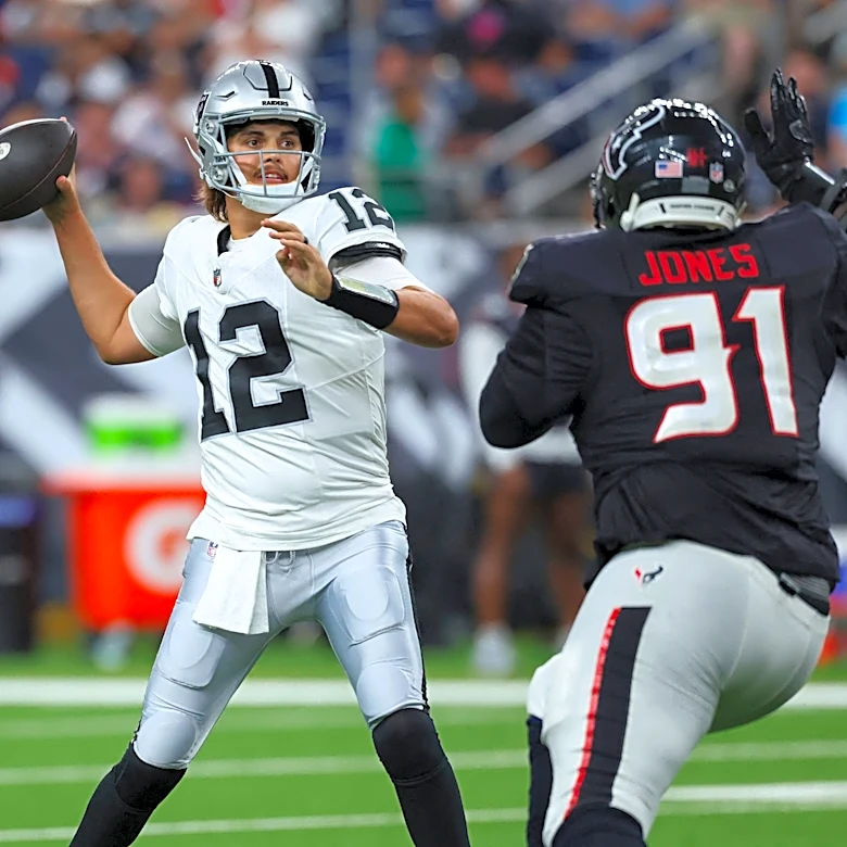 Should the Raiders consider trading QB Aidan O'Connell to the Giants?