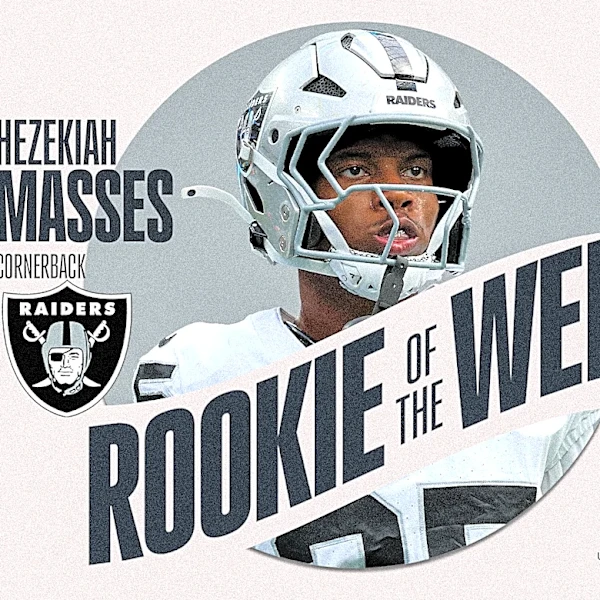 Raiders CB Hezekiah Masses wins another NFL Week 2 award