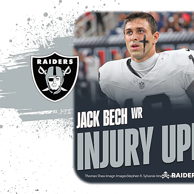 Raiders lose WR Jack Bech to injury Week 3