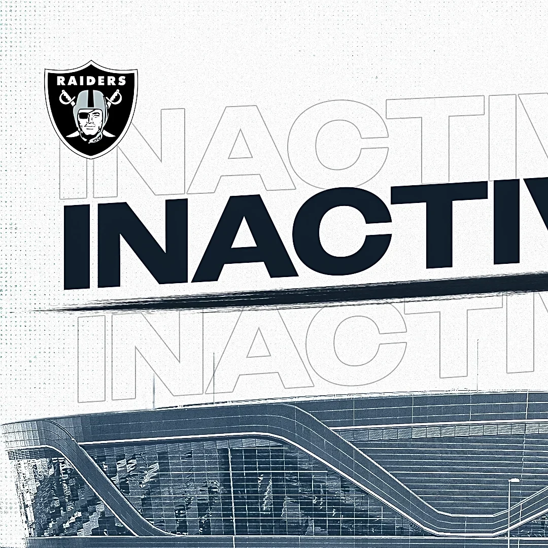 Raiders Week 6 inactives vs Bills