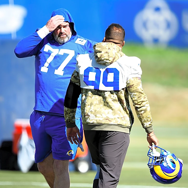 Andrew Whitworth thinks Aaron Donald is 'really close to being back'
