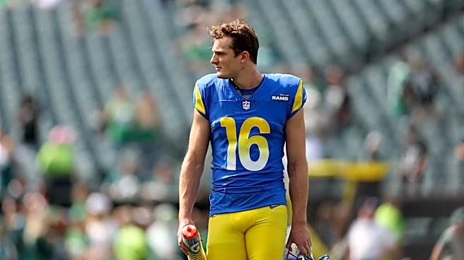 Former Rams kicker Joshua Karty works out for Titans