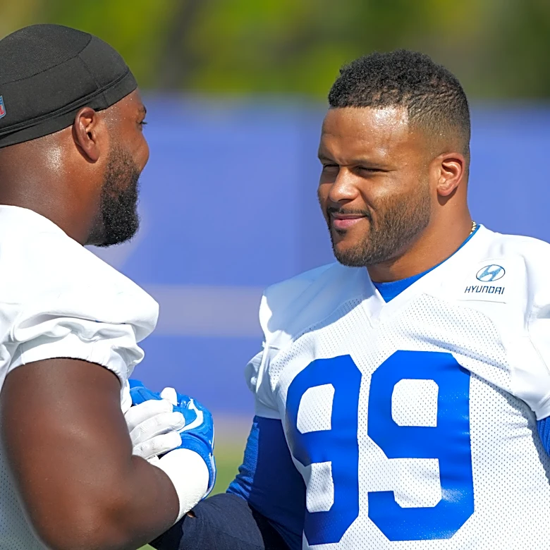 Aaron Donald felt 'rusty' in practice but Kobie Turner was still impressed