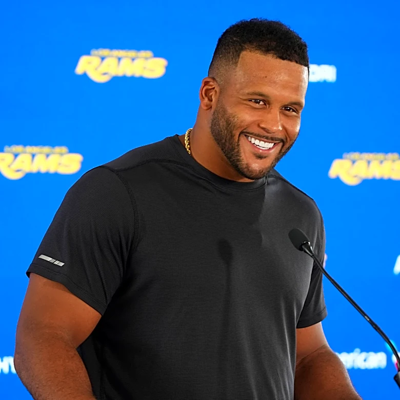 Raheem Morris used to joke that Aaron Donald would 'get fat when he retired'