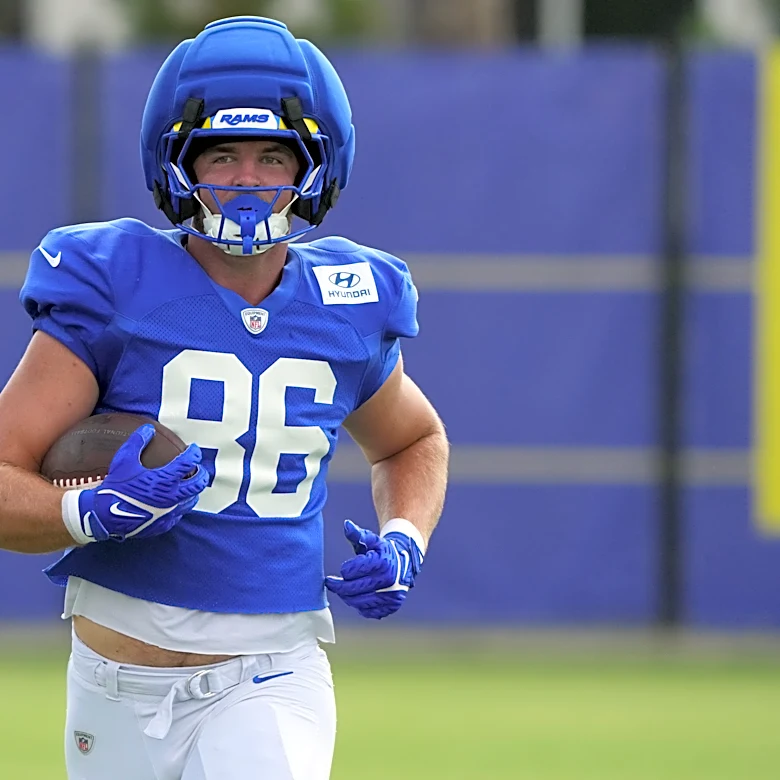 Max Klare is Rams' first rookie draft pick to be active this season