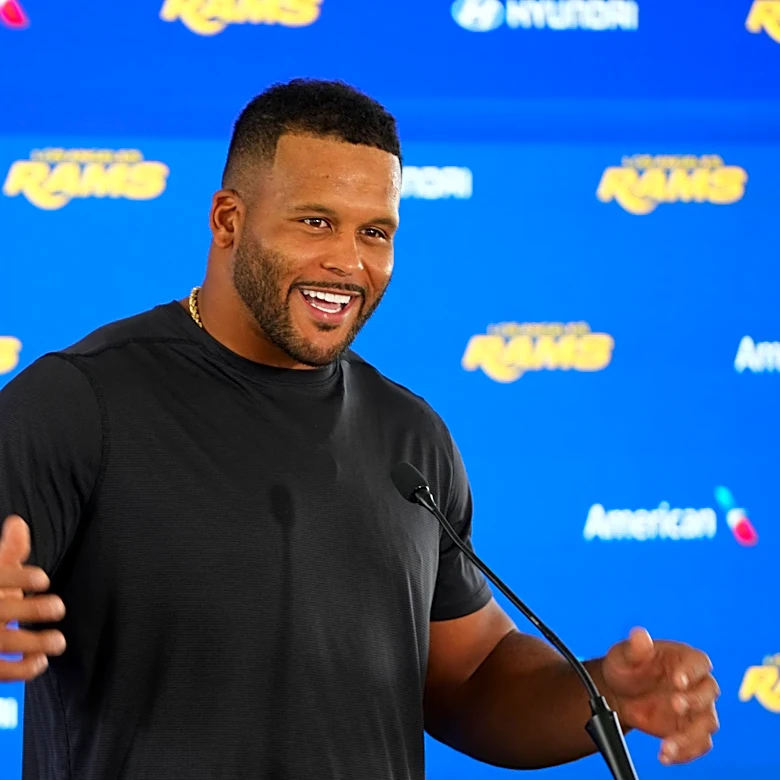 After watching film 6 times, Aaron Donald 'was impressed' by his debut